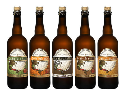 L’Agéenne : La gamme des bières artisanales de la brasserie JHP à Aÿ, près d’Epernay dans la Marne 51.